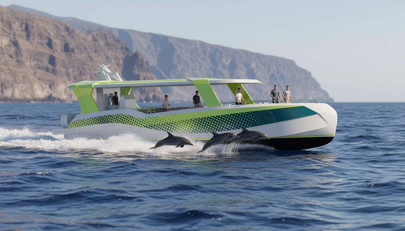 Embarcación de pasaje de 18 metros para avistamiento de cetáceos en Tenerife