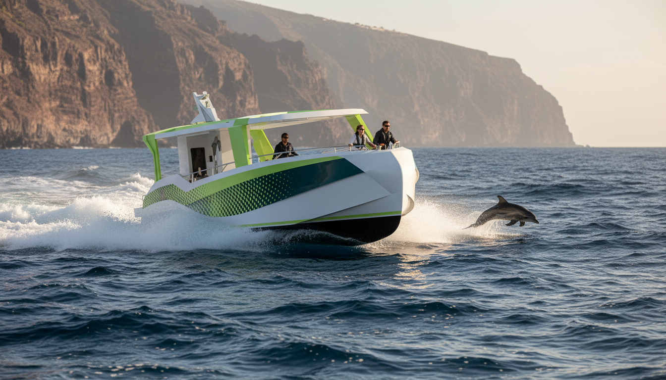 Embarcación de pasaje de 18 metros para avistamiento de cetáceos en Tenerife