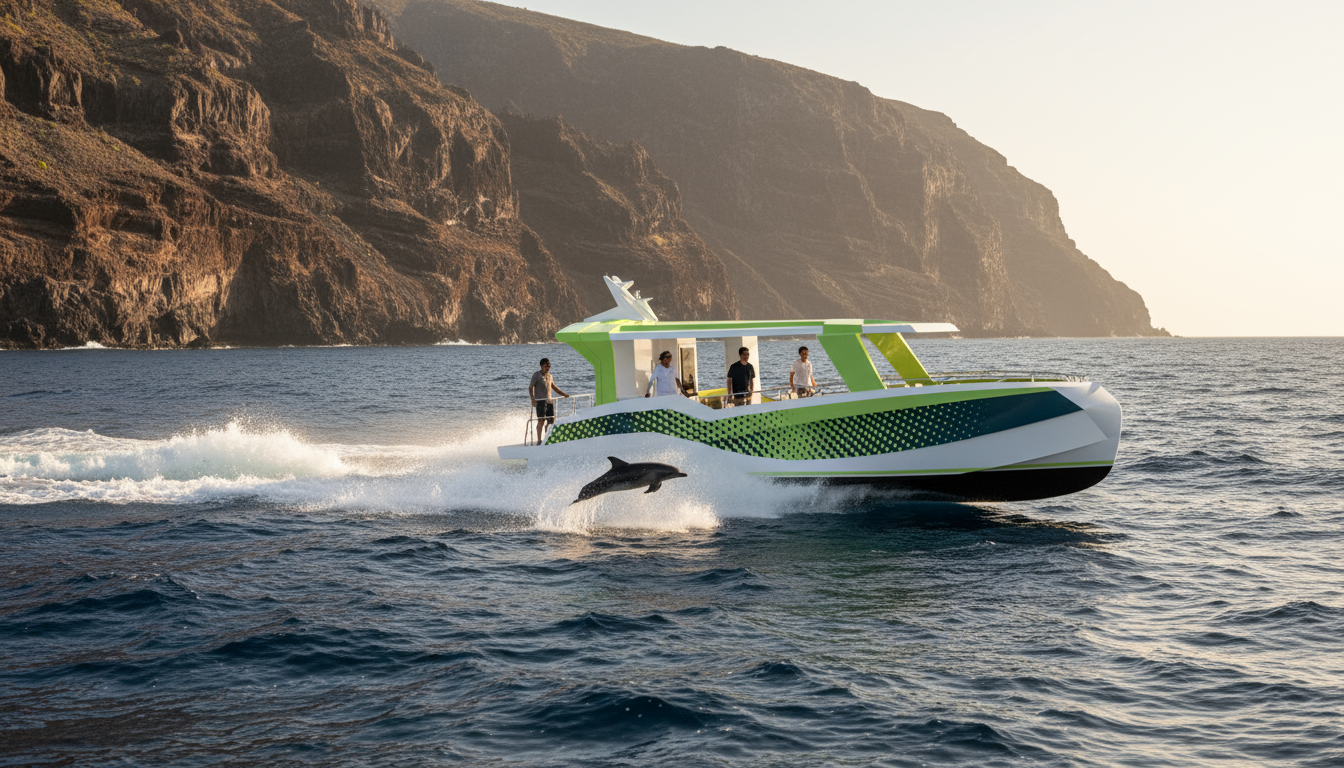 Embarcación de pasaje de 18 metros para avistamiento de cetáceos en Tenerife